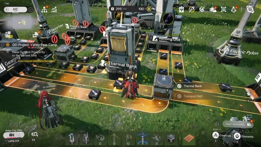 Um banco térmico em Arknights: Endfield