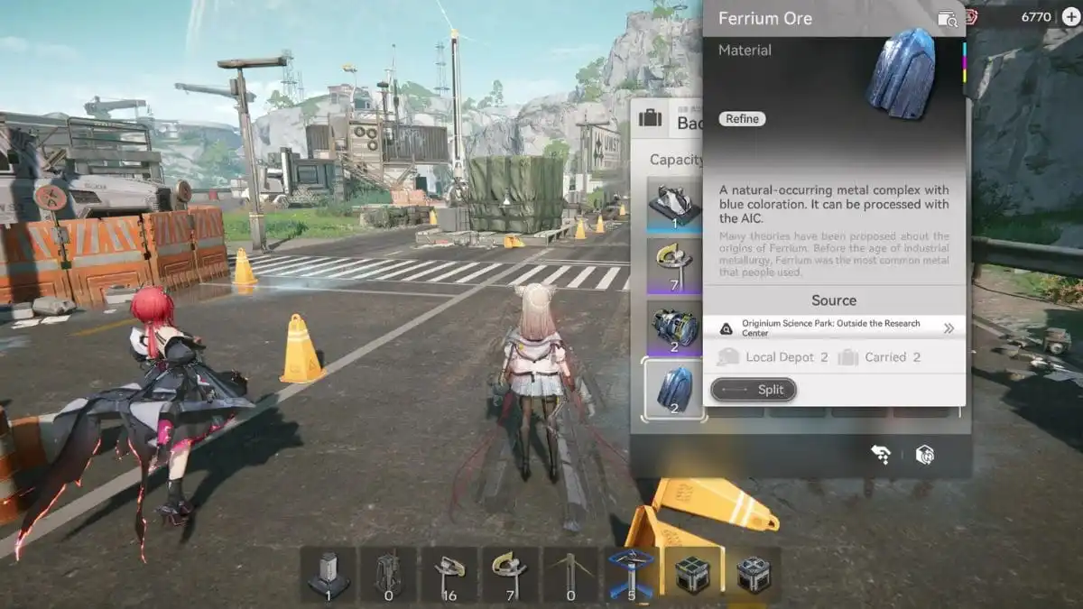 Minério de Férrium em Arknights: Endfield