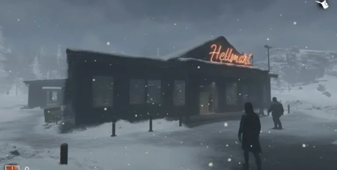 A vitrine da Hellmart na neve