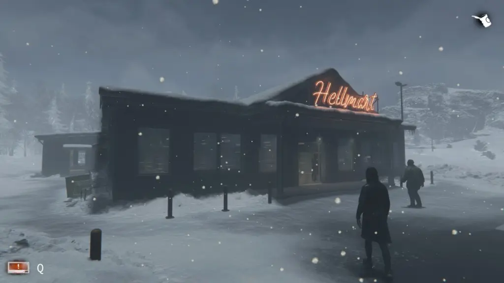 A vitrine da Hellmart na neve