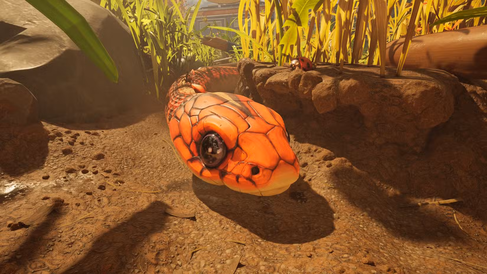 Uma vista frontal da cobra de Grounded 2