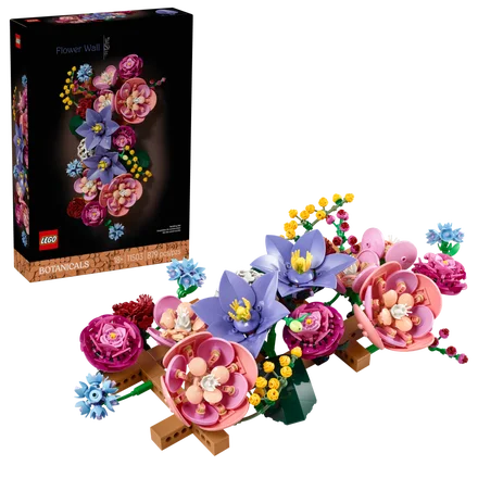 Parede de flores LEGO
