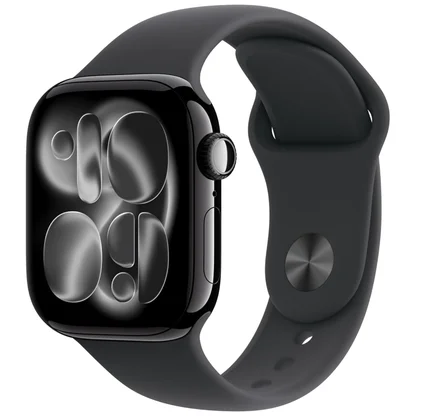 Apple Watch Série 11 [GPS 46mm] Smartwatch com caixa de alumínio Jet Black com pulseira esportiva