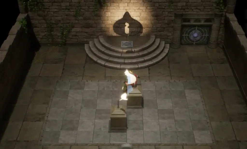 Quebra-cabeça da sala de teste em Dragon Quest 7 Reimagined