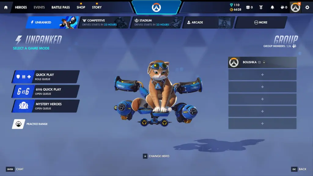 Overwatch nova UI Jetpack Cat