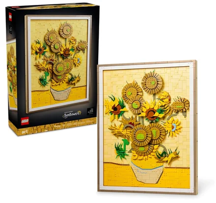 LEGO Art Vincent Van Gogh – Conjunto de construção de girassóis para adultos