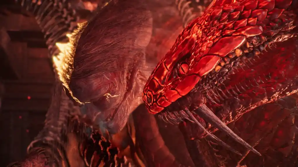 Jakotsu-Baba entrando na arena em Nioh 3.