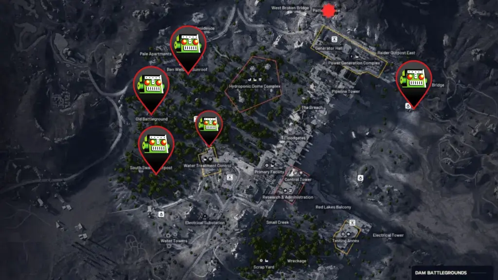 Locais do primeiro Husk em ARC Raiders