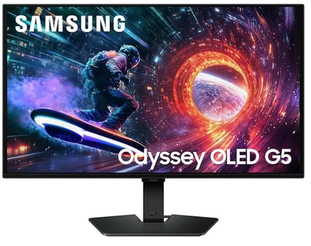 Monitor de jogos Samsung Odyssey OLED G5 QHD QD-OLED de 27”
