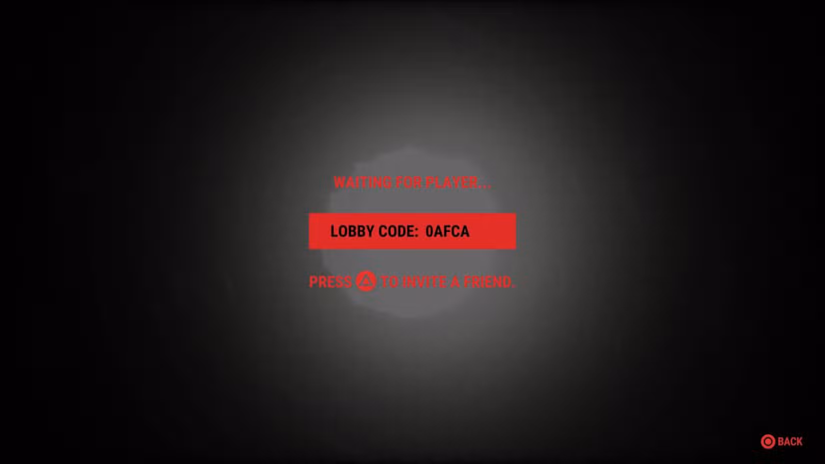 A tela do lobby com um código exibido ao hospedar o modo cooperativo online no Reanimal.