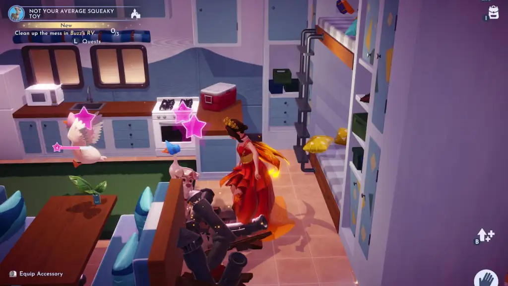 Limpando a casa do Buzz no Disney Dreamlight Valley