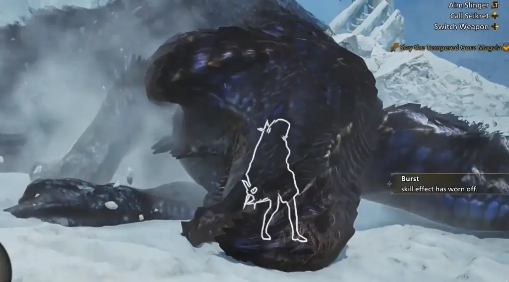 Derrubando Gore Magala em Monster Hunter Wilds