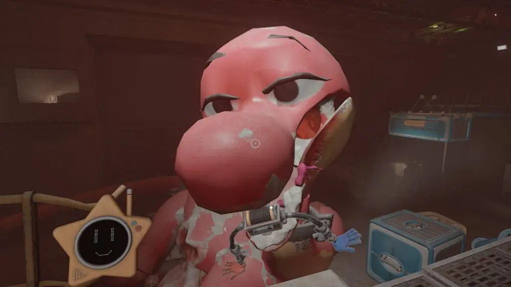 Close do rosto de Bron em Poppy Playtime Capítulo 5