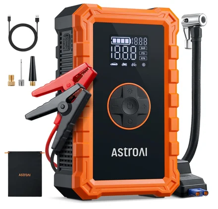 AstroAI S8 Air Jump Starter com compressor de ar