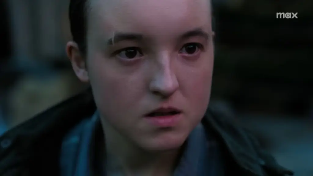 Close da Ellie furiosa no programa TLOU