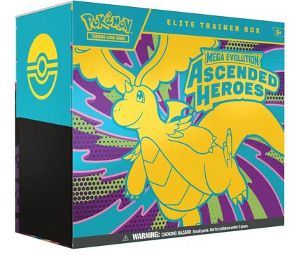 Pokémon TCG: Mega Evolution - Caixa de Treinador de Elite dos Heróis Ascensionados