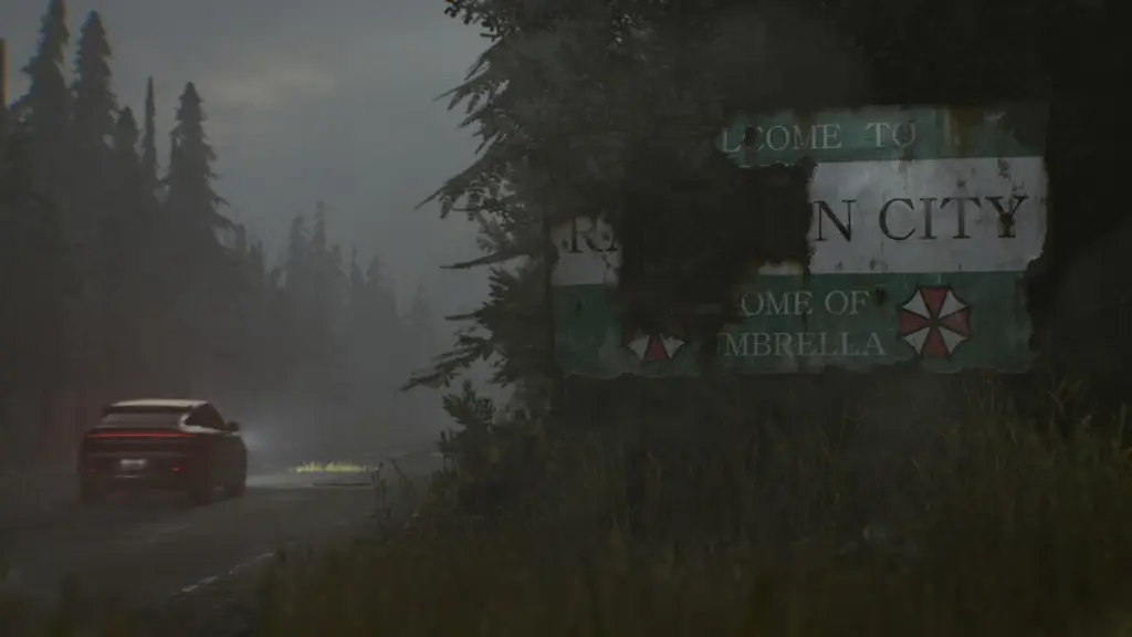 Resident Evil 9 - placa de Raccoon City