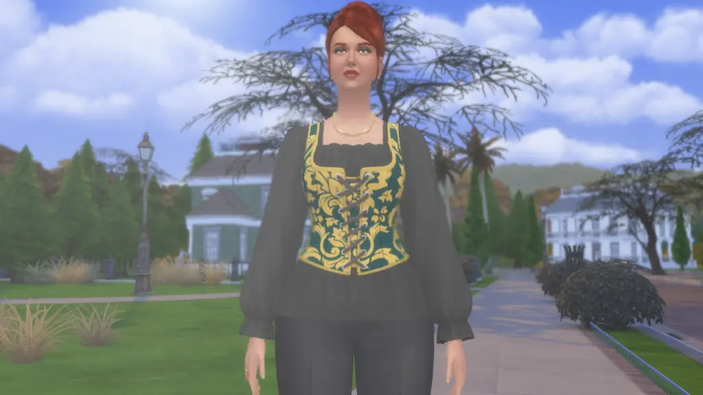 Enviado real parado na rua no The Sims 4