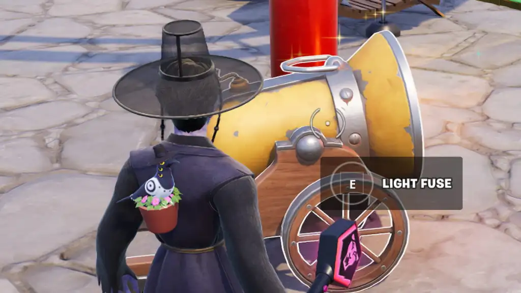 Opção de fusível leve no canhão do tesouro em Fortnite