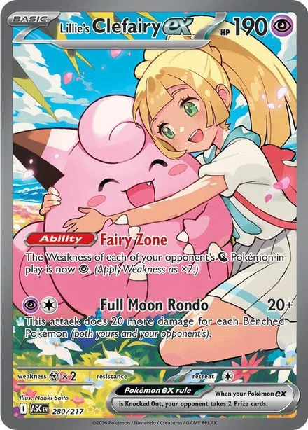 Ex Clefairy de Lillie - 280/217 - ME: Heróis Ascensionados (ASC)