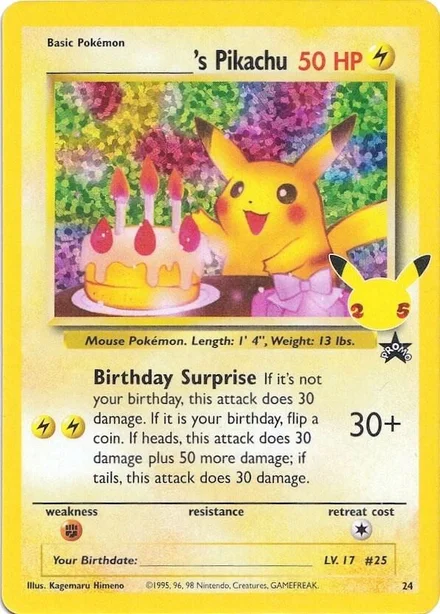 Pikachu de ______ (Aniversário Pikachu)