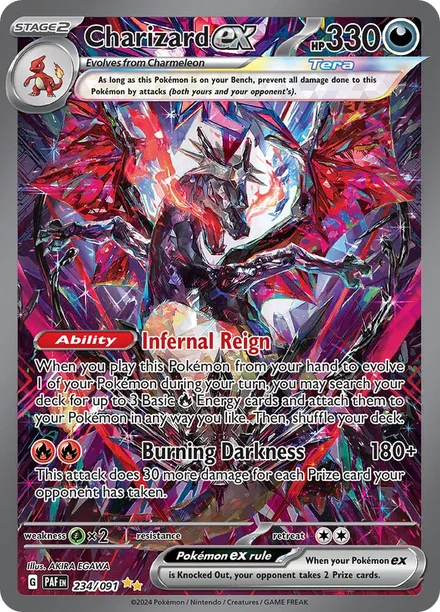 Charizard ex Ilustração Especial Rara (Paldean Fates 234/091)