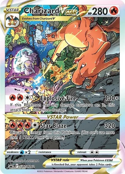 Charizard VSTAR (promoção Black Star SWSH262)