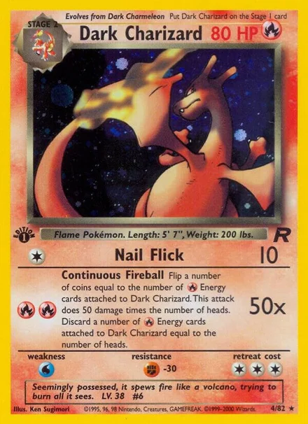 Dark Charizard (Equipe Rocket 1ª Edição #4)