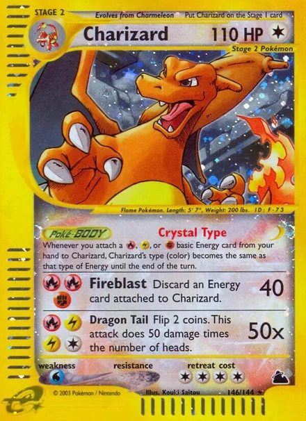Charizard - Holofoil Secreto Raro (Skyridge)