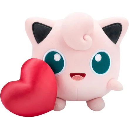 Edição Limitada 2026 8" Pelúcia Valentine Jigglypuff com Coração