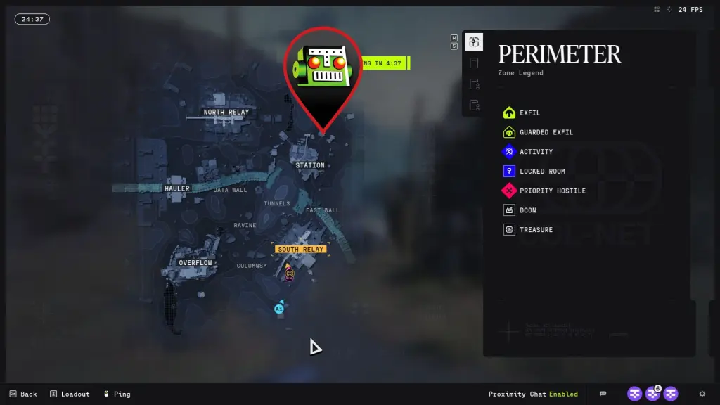 Localização DCON na Estação no Perímetro