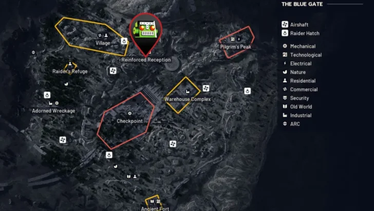 Localização MANTIKOR em ARC Raiders