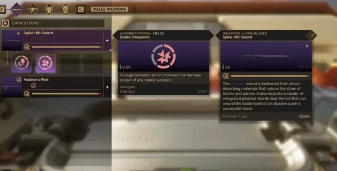 Criando aumentos para armas em Dune Awakening