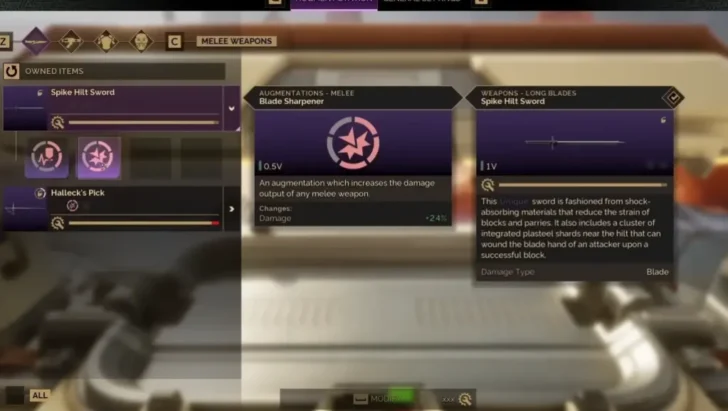 Criando aumentos para armas em Dune Awakening