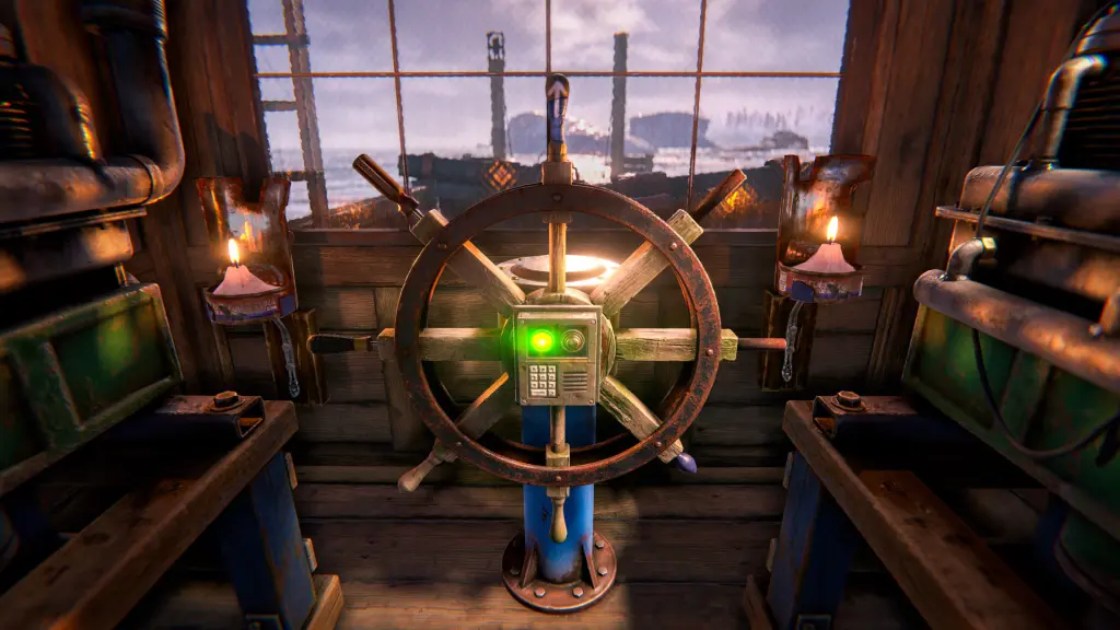 Volante do seu barco em Rust