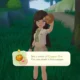 Personagem segurando minério de cobre na ilha starsand