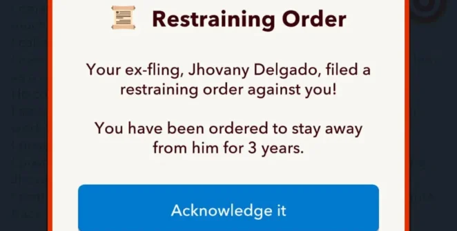 Uma ordem de restrição no bitlife