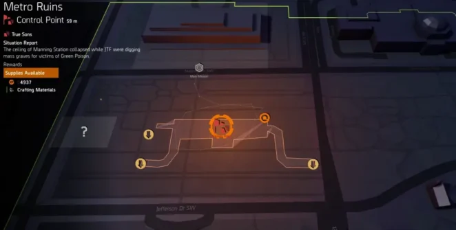Entrada das Ruínas do Metrô na Divisão 2