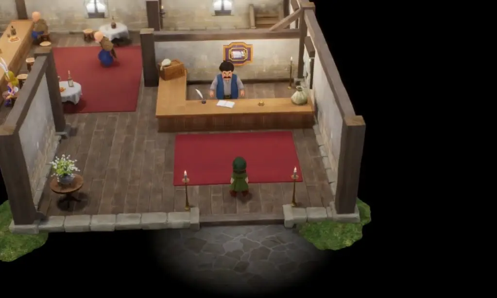Taverna em Dragon Quest 7 reimaginada