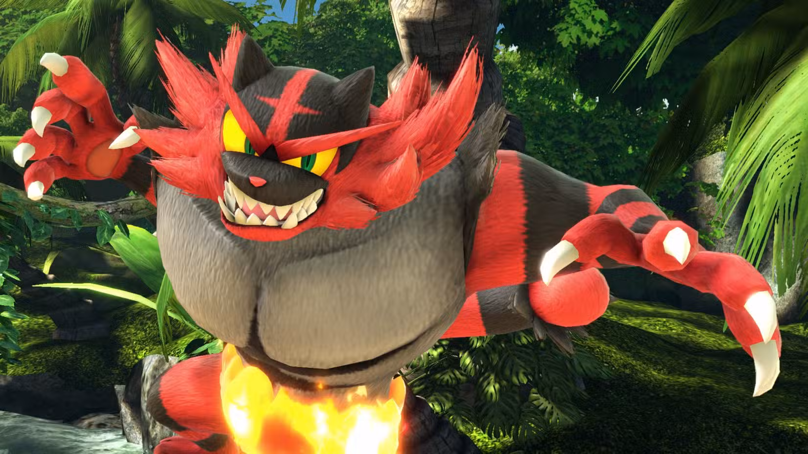 Tela do Incineroar em Smash