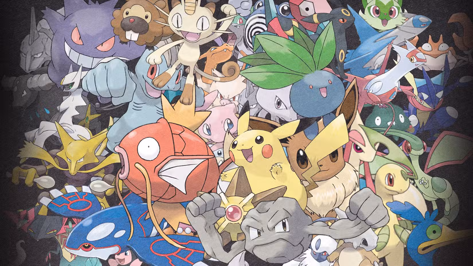 Uma colagem dos 100 melhores Pokémon de todos os tempos