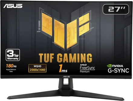 Monitor ASUS TUF Gaming 27” 1440P HDR (VG27AQ3A)
