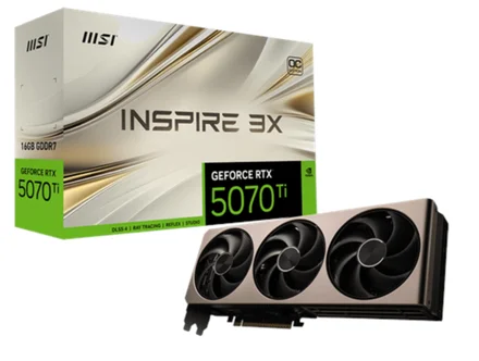 Placa gráfica MSI Inspire GeForce RTX 5070 Ti 16GB OC