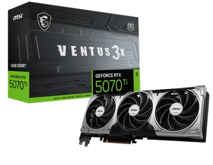 Placa gráfica MSI Ventus GeForce RTX 5070 Ti 16GB OC
