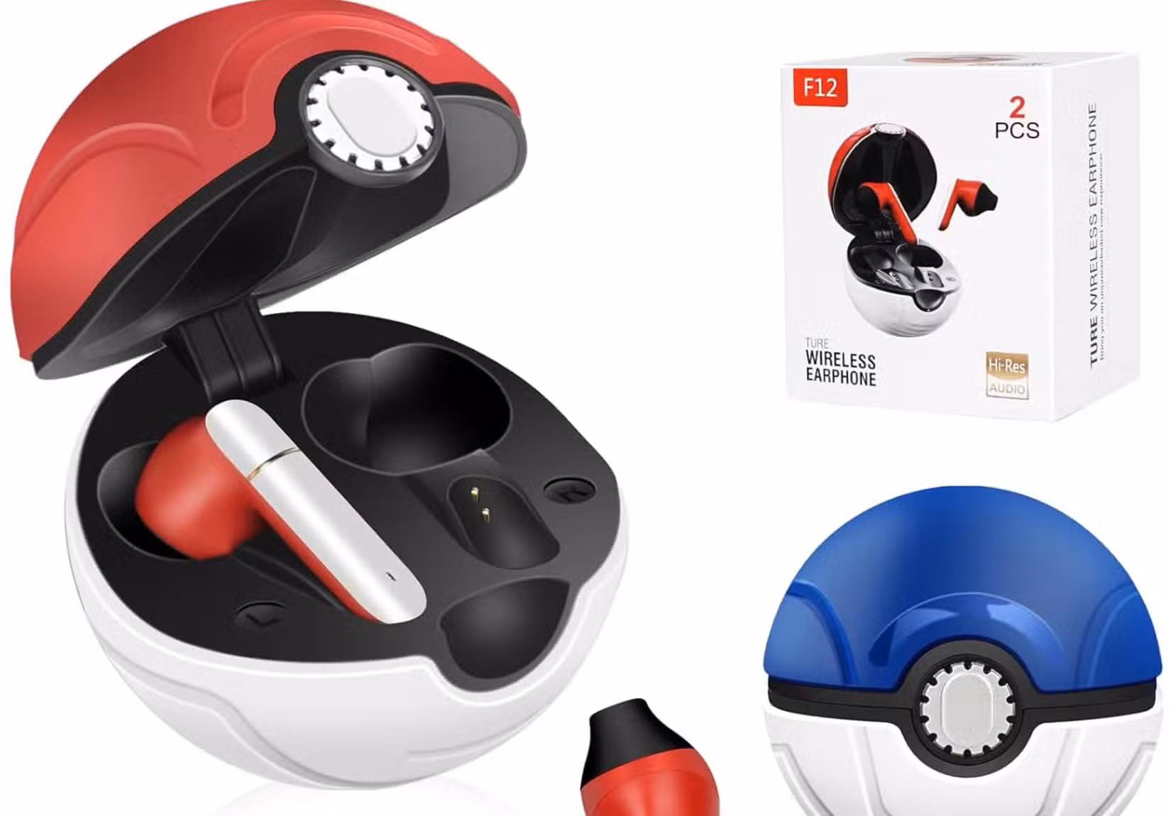 Fones de ouvido inspirados em Pokébola