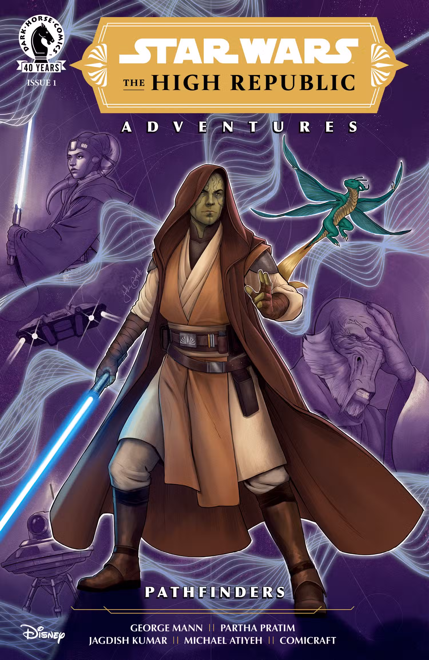 Arte principal da história em quadrinhos Star Wars The High Republic, Pathfinders de Charles Soule.