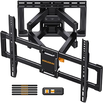 Suporte de parede para TV Perlegear Full Motion para TVs de 42 a 90 polegadas (até 132 libras)