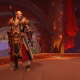 Arator, um paladino meio elfo com cabelo loiro preso em WoW Midnight
