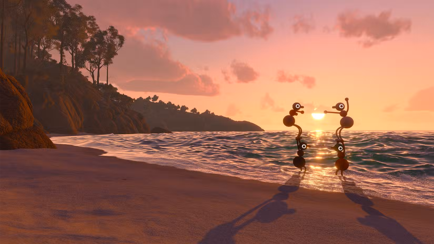 Quatro jogadores do Big Walk ficam uns contra os outros na praia