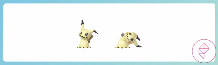 Mimikyu em ambas as formas em Pokémon Go